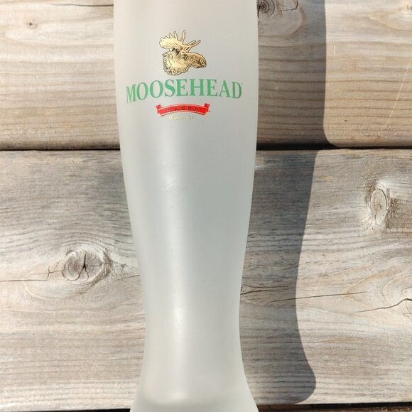 Attractive FROSTED MOOSEHEAD Lager Glass - Picture 1 of 6